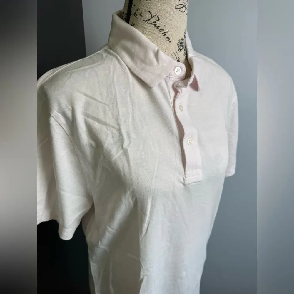 J.Crew Sueded cotton polo shirt NWT Size S